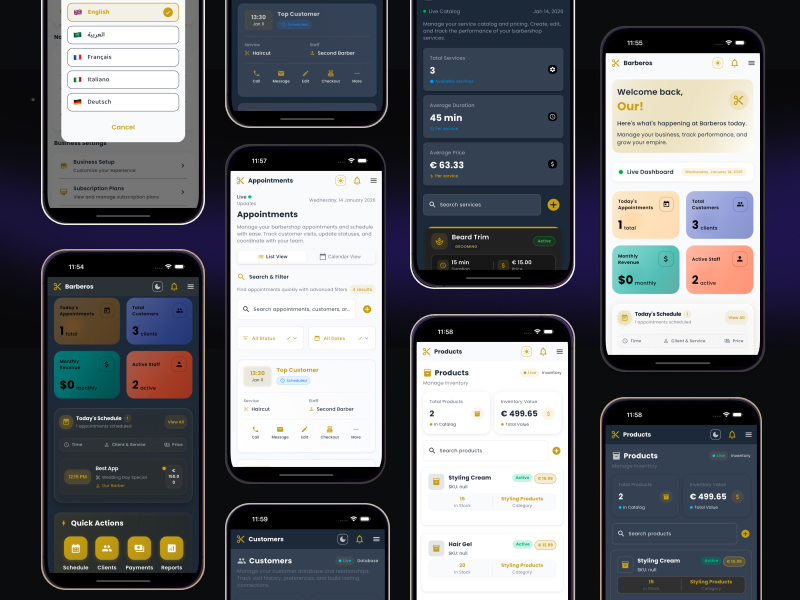 Barberos: Built From Zero to a Growing SaaS — SaaS case study preview